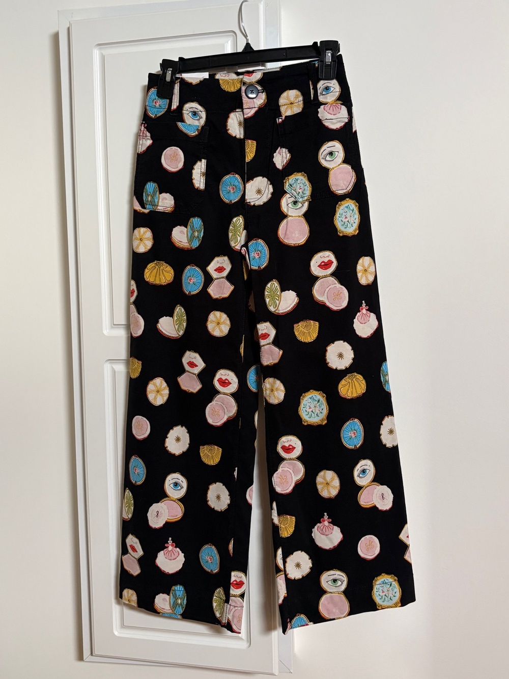 Maeve Colette Crop Wide-Leg Pants by Danielle Kroll